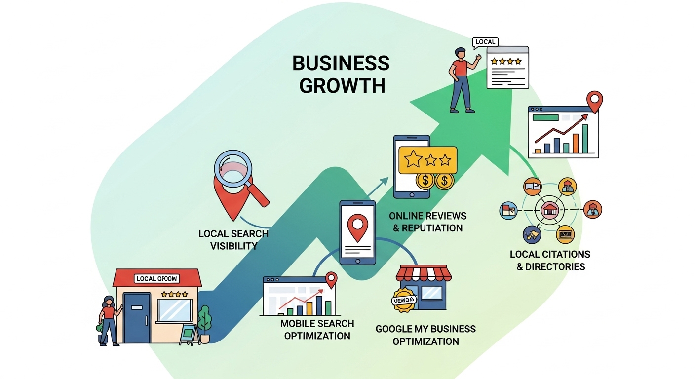 local seo analytics tracking traffic calls and conversions