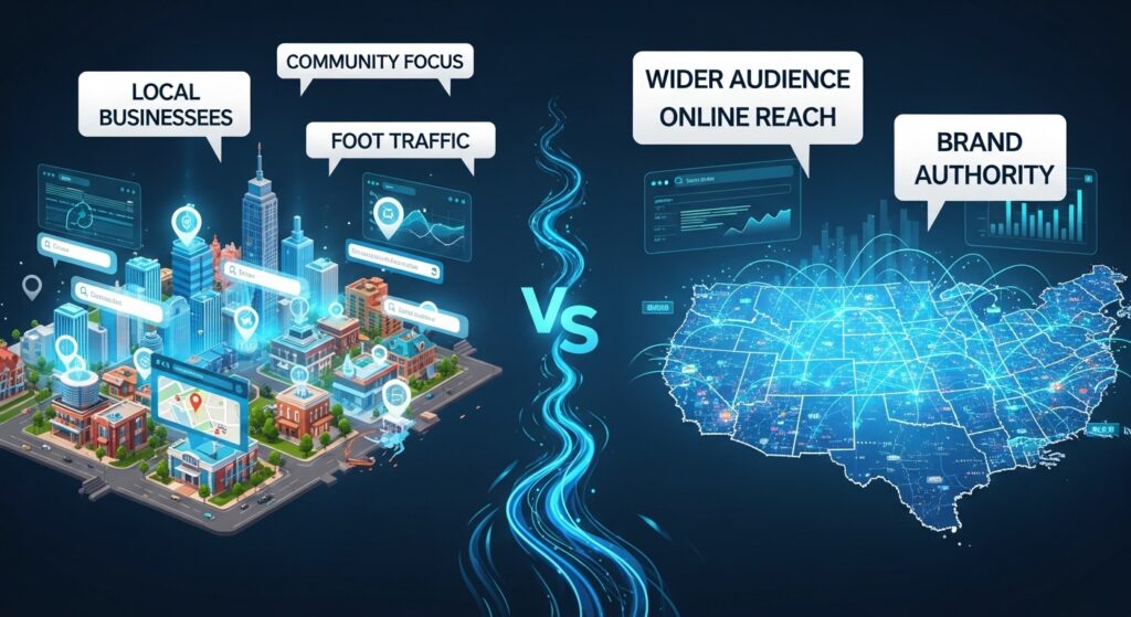 Local SEO vs National SEO